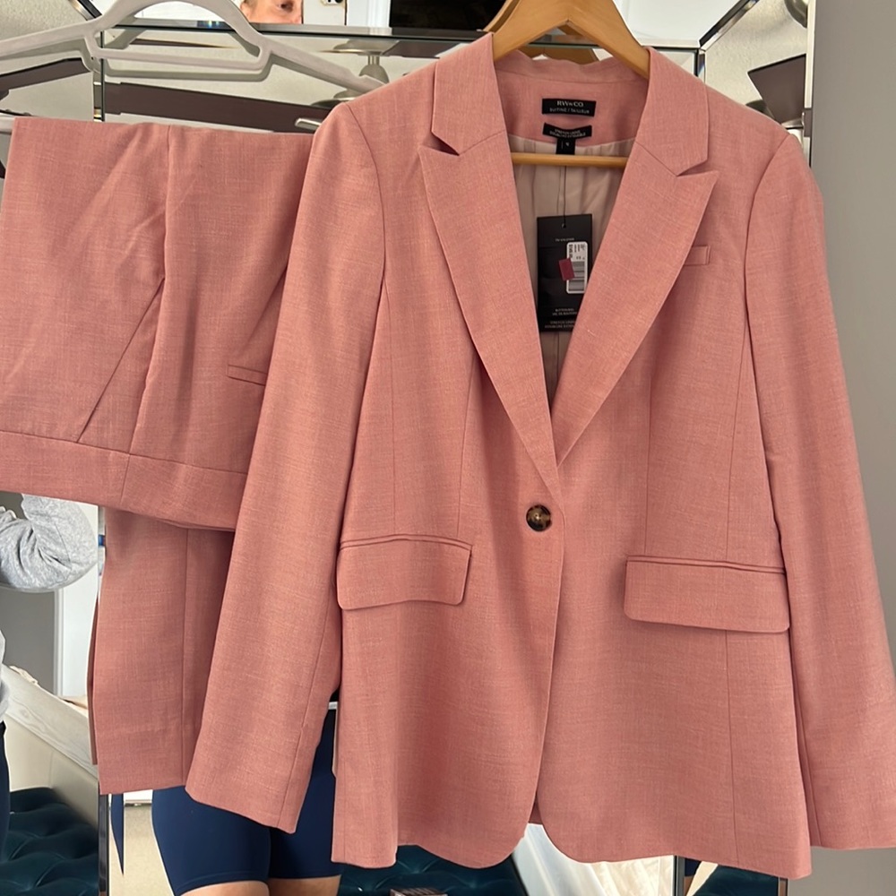 RW&CO Pastel Pink Tailored Suit size 12